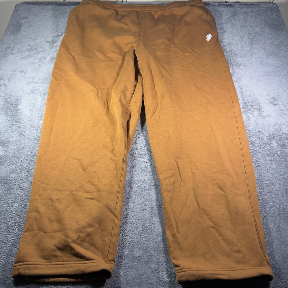 Nike Mens 3XL Tall Fleece Sweatpants Burnt Orange Winged Foot Swoosh Joggers